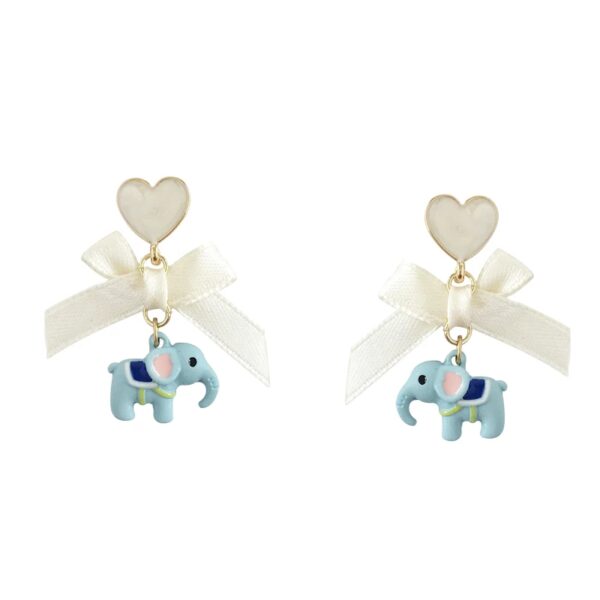 Aretes de elefante con corazon Alala