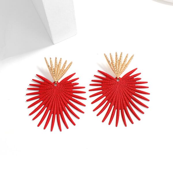 Aretes corazon rojo