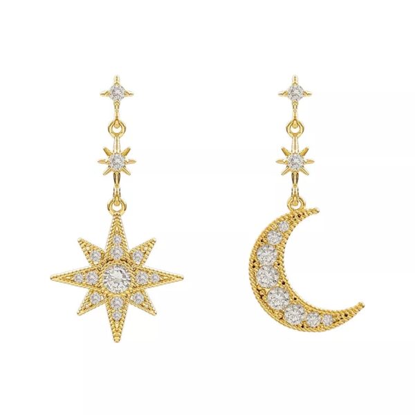 Aretes de luna y estrella Alala