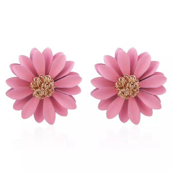 Aretes de flor color rosa Alala