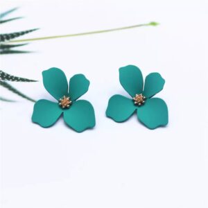 Aretes flor verde Alala