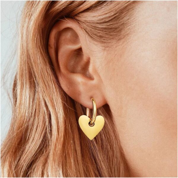 Aretes de Corazón Huggie Alala