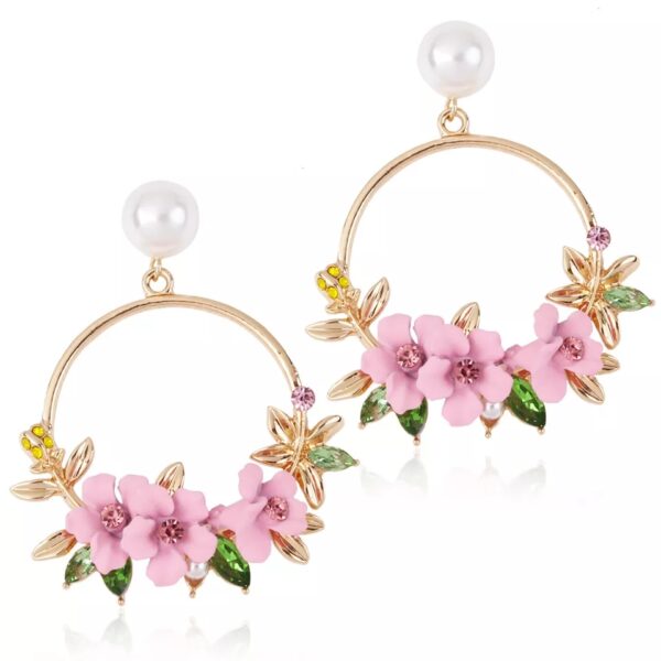 Aretes de Flores Rosas Alala