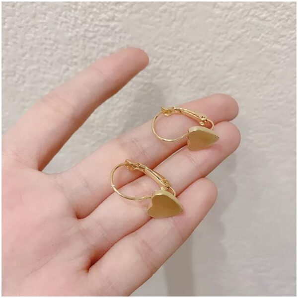 Aretes de Aro con Corazón